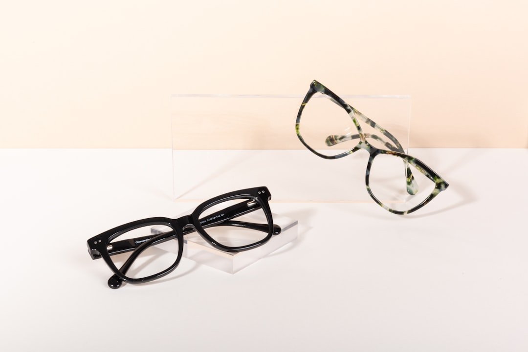 Elegant women's cat-eye glasses with pearl accents